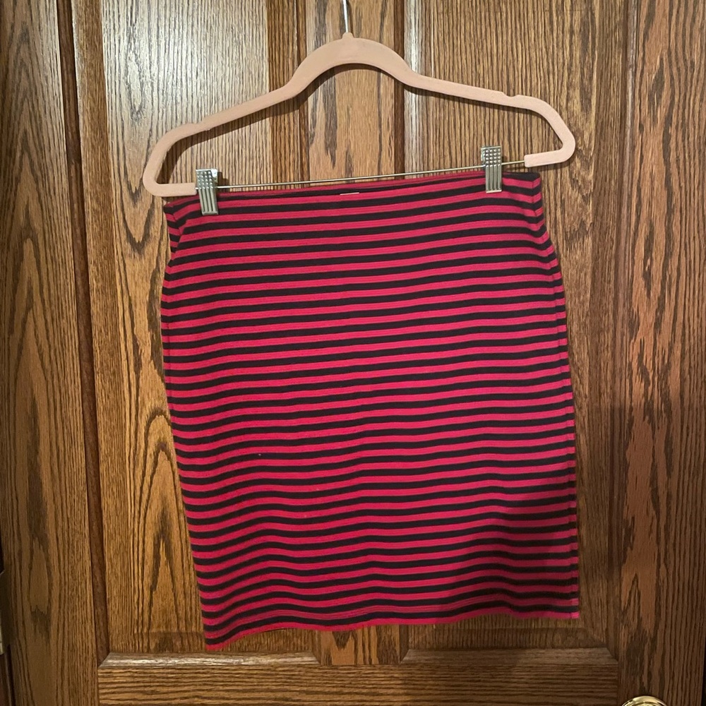 Strip Mini Skirt